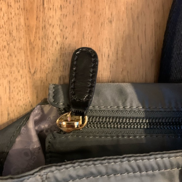 Michael Kors Neverfull Carryall tote Metallic gray Nylon- Black Fabric Straps - Picture 3 of 7